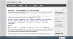 Desktop Screenshot of compliance-net.de