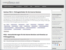 Tablet Screenshot of compliance-net.de